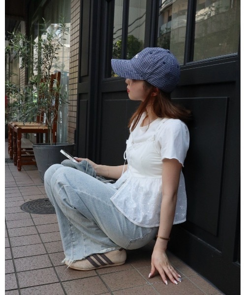 JUMELLE（ジュメロ）の「ドッキングカットビスチェ（キャミソール・レディース・ホワイト・FREE）」の4枚目の写真