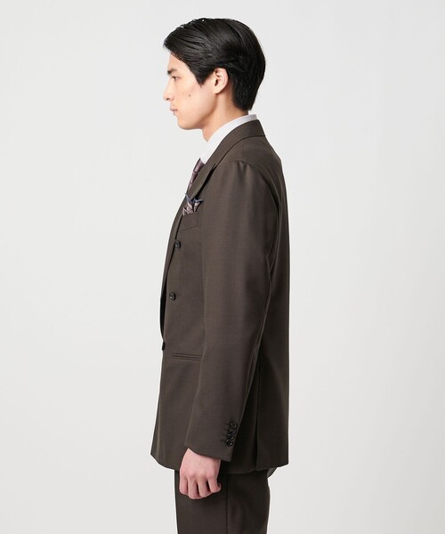UNITED ARROWS（ユナイテッドアローズ）の「ウール モヘヤ トロピカル ダブル 6ボタン スーツ MC‐MODEL（スーツセット・メンズ・ダークブラウン・48/46/44/50）」の5枚目の写真