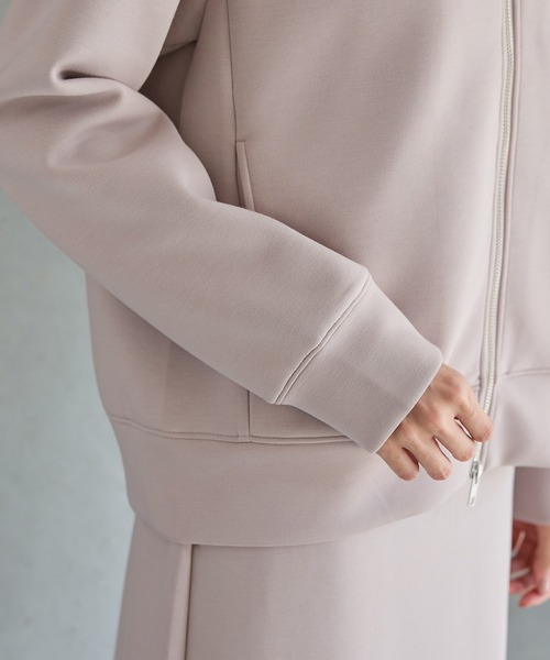 Honeys(ハニーズ)の「ダブルジップパーカー(パーカー・レディース・ヘザーチャコール/グレイッシュベージュ/ブラック/ネイビー/モカ/ピンク・L/LL/M)」の11枚目の写真