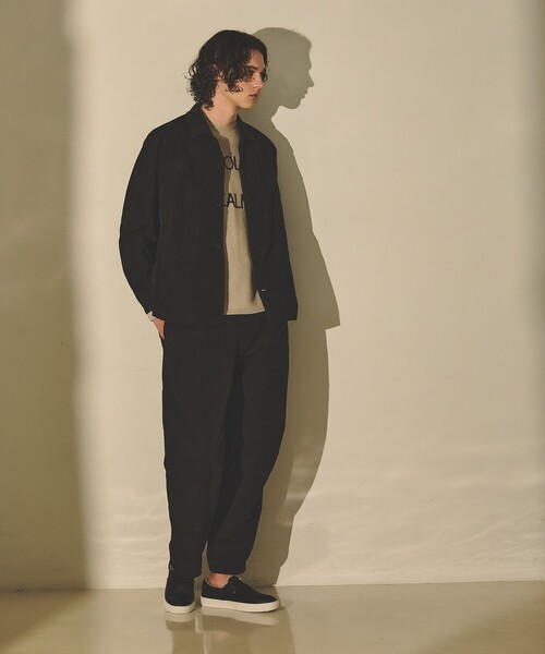 ABAHOUSE(アバハウス)の「【セットアップ対応】TUCK&DARTS ワッシャーナイロン ワイドテーパードパンツ(その他パンツ・メンズ・ブラック/ベージュ・46/48)」の3枚目の写真