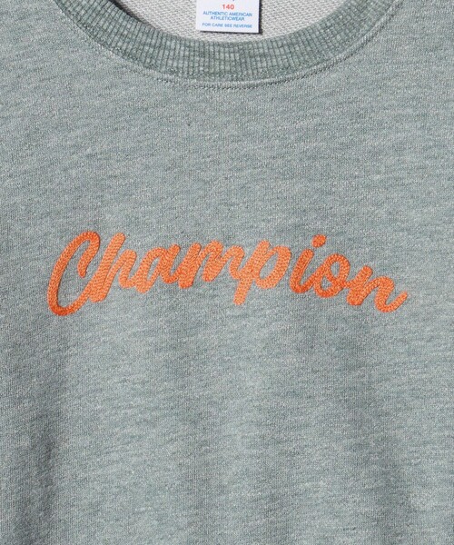 Champion（チャンピオン）の「＜Champion＞クルーネック スウェット / トレーナー / キッズ  140cm-160cm（スウェット・キッズ・ライトグレー/オリーブ・140cm/160cm/150cm）」の22枚目の写真