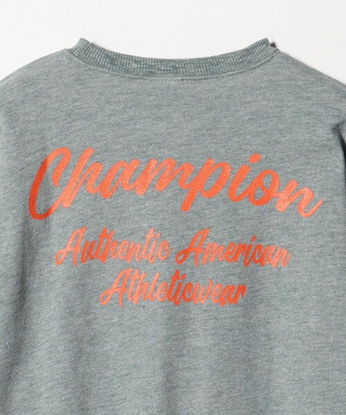 Champion（チャンピオン）の「＜Champion＞クルーネック スウェット / トレーナー / キッズ  140cm-160cm（スウェット・キッズ・ライトグレー/オリーブ・140cm/160cm/150cm）」の4枚目の写真