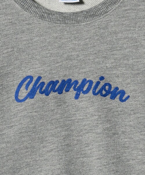 Champion（チャンピオン）の「＜Champion＞クルーネック スウェット / トレーナー / キッズ  140cm-160cm（スウェット・キッズ・ライトグレー/オリーブ・140cm/160cm/150cm）」の9枚目の写真
