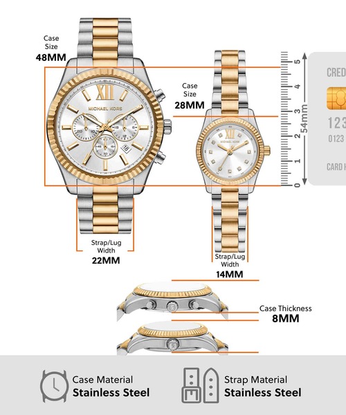 MICHAEL KORS（マイケルコース）の「マイケル・コース 腕時計 レディース アナログ ステンレス MK4952SET（アナログ腕時計・レディース・マルチ・FREE）」の5枚目の写真