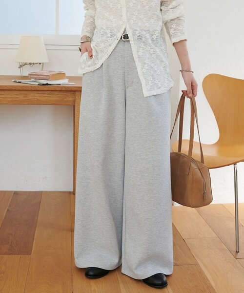 DISCOAT(ディスコート)の「【新色追加!】キレイメスウェットライクパンツ(その他パンツ・レディース・チャコールグレー/ライトベージュ/アイボリー/ブラック/ダークブラウン/ライトグレー/ダークグレー・MEDIUM/LARGE/ML/SMALL/TM/PS)」の5枚目の写真