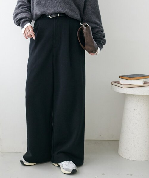 DISCOAT(ディスコート)の「【新色追加!】キレイメスウェットライクパンツ(その他パンツ・レディース・チャコールグレー/ライトベージュ/アイボリー/ブラック/ダークブラウン/ライトグレー/ダークグレー・MEDIUM/LARGE/ML/SMALL/TM/PS)」の3枚目の写真