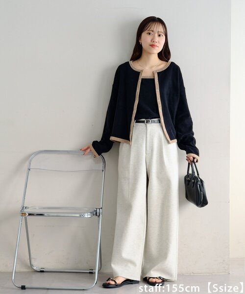 DISCOAT(ディスコート)の「【新色追加!】キレイメスウェットライクパンツ(その他パンツ・レディース・チャコールグレー/ライトベージュ/アイボリー/ブラック/ダークブラウン/ライトグレー/ダークグレー・MEDIUM/LARGE/ML/SMALL/TM/PS)」の16枚目の写真