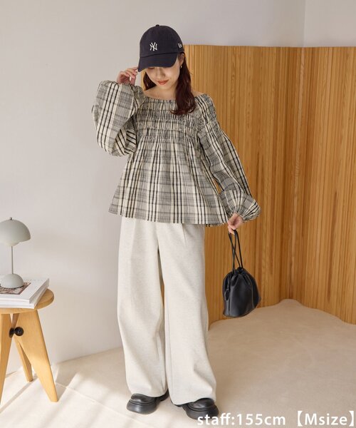 DISCOAT(ディスコート)の「【新色追加!】キレイメスウェットライクパンツ(その他パンツ・レディース・チャコールグレー/ライトベージュ/アイボリー/ブラック/ダークブラウン/ライトグレー/ダークグレー・MEDIUM/LARGE/ML/SMALL/TM/PS)」の15枚目の写真