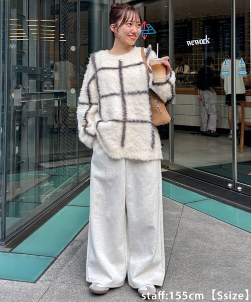 DISCOAT(ディスコート)の「【新色追加!】キレイメスウェットライクパンツ(その他パンツ・レディース・チャコールグレー/ライトベージュ/アイボリー/ブラック/ダークブラウン/ライトグレー/ダークグレー・MEDIUM/LARGE/ML/SMALL/TM/PS)」の13枚目の写真