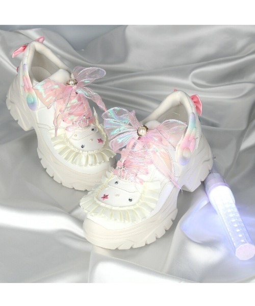 Parade（パレード）の「【推し活/推しカラー/メンカラ】WEB限定　足元に推し色を纏う「推し活シューズ」CT7887（スニーカー・レディース・パープル/レッド/ピンク/イエロー/オレンジ/ブルー/ホワイト/ブラック/グリーン・S/M/L/LL）」の15枚目の写真