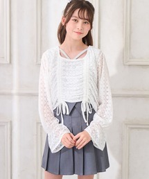 Amourire girl | シャーリングブラウス×ラメリブタンクトップ(シャツ/ブラウス)