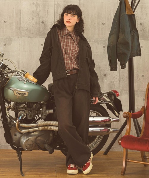 Zooodle(ズードル)の「tuck wide denim pants - タックワイドデニムパンツ -(デニムパンツ・メンズ・ブルー/ブラック・MEDIUM/LARGE)」の10枚目の写真