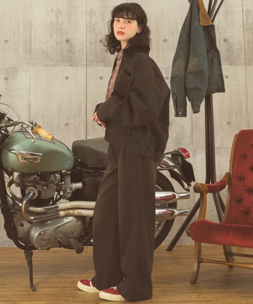 Zooodle(ズードル)の「tuck wide denim pants - タックワイドデニムパンツ -(デニムパンツ・メンズ・ブルー/ブラック・MEDIUM/LARGE)」の11枚目の写真