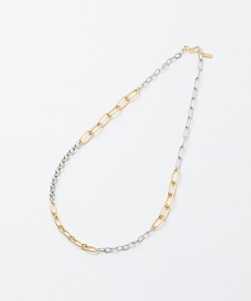 DISCOAT（ディスコート）の「【GOLDY】ジャンブルチェーンネックレス（ネックレス・レディース・シルバー/シルバー系その他/ゴールド・FREE）」の2枚目の写真