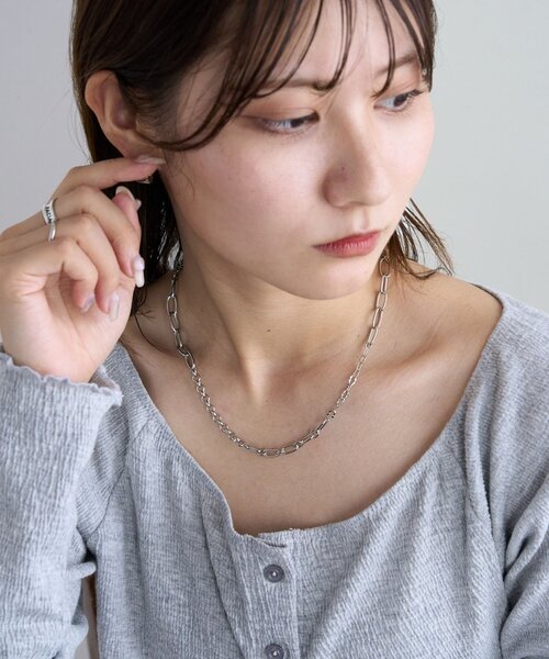 DISCOAT（ディスコート）の「【GOLDY】ジャンブルチェーンネックレス（ネックレス・レディース・シルバー/シルバー系その他/ゴールド・FREE）」の12枚目の写真