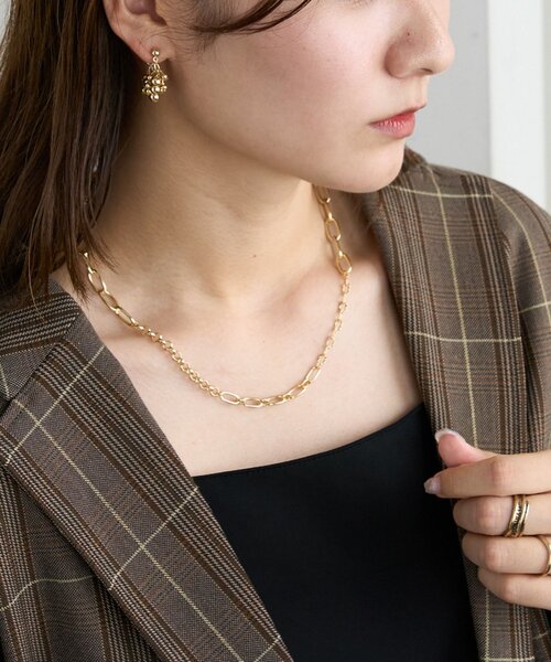 DISCOAT（ディスコート）の「【GOLDY】ジャンブルチェーンネックレス（ネックレス・レディース・シルバー/シルバー系その他/ゴールド・FREE）」の11枚目の写真