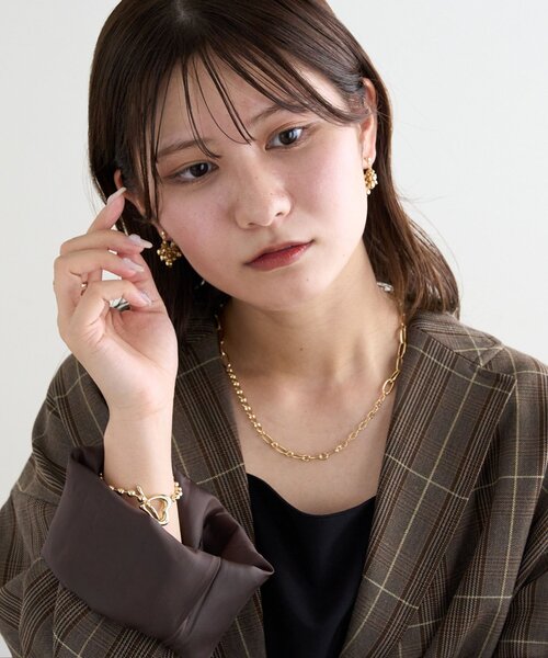 DISCOAT（ディスコート）の「【GOLDY】ジャンブルチェーンネックレス（ネックレス・レディース・シルバー/シルバー系その他/ゴールド・FREE）」の9枚目の写真