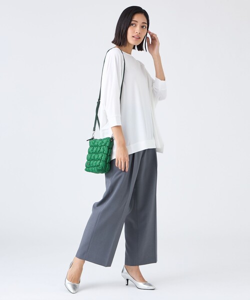 TRANS WORK(トランスワーク)の「パディングバッグ2WAYミニショルダー(ショルダーバッグ・レディース・ネイビー/オレンジ/ブラウン/グリーン・FREE)」の11枚目の写真