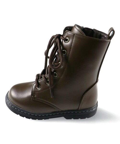 BRANSHES（ブランシェス）の「レースアップブーツ（ブーツ・キッズ・ブラック/ブラウン・16.0cm/17.0cm/18.0cm/19.0cm/20.0cm/21.0cm）」の4枚目の写真