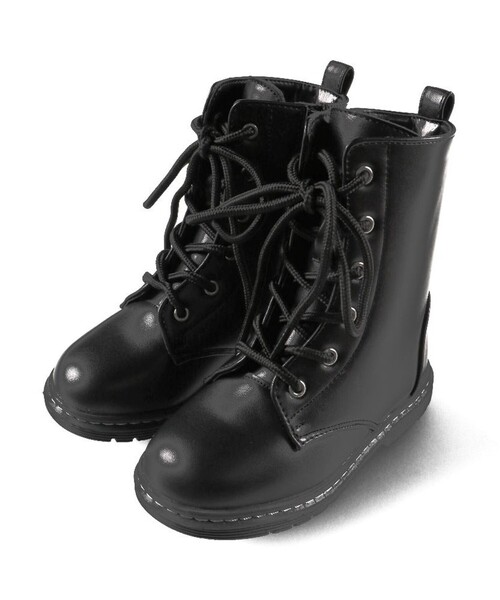 BRANSHES（ブランシェス）の「レースアップブーツ（ブーツ・キッズ・ブラック/ブラウン・16.0cm/17.0cm/18.0cm/19.0cm/20.0cm/21.0cm）」の5枚目の写真