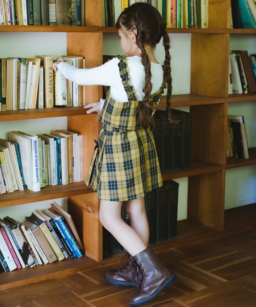 BRANSHES（ブランシェス）の「レースアップブーツ（ブーツ・キッズ・ブラック/ブラウン・16.0cm/17.0cm/18.0cm/19.0cm/20.0cm/21.0cm）」の14枚目の写真