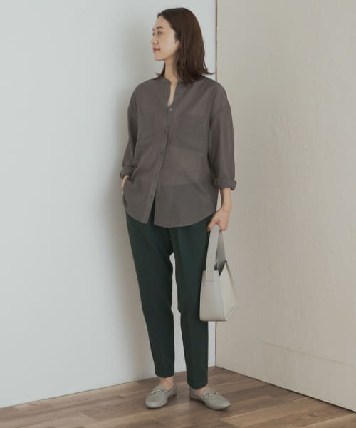 URBAN RESEARCH DOORS(アーバンリサーチドアーズ)の「『3サイズ展開』ストレッチテーパードイージーパンツ(その他パンツ・レディース・グリーン/ブラック/ネイビー・X-SMALL/SMALL/MEDIUM)」の8枚目の写真