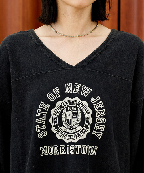 ヴィンテージライク 2way フットボールロンT（Tシャツ/カットソー