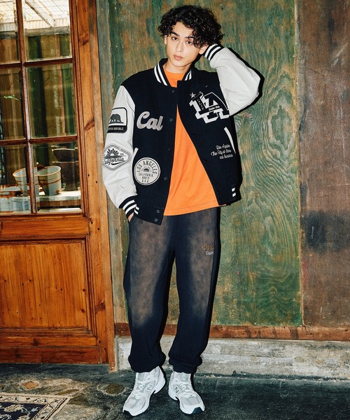 【右京】DEAR LAUREL スタジャン M 黒/ベージュ 右京】DEAR LAUREL スタジャン M 黒/ベージュ 右京】DEAR LAUREL