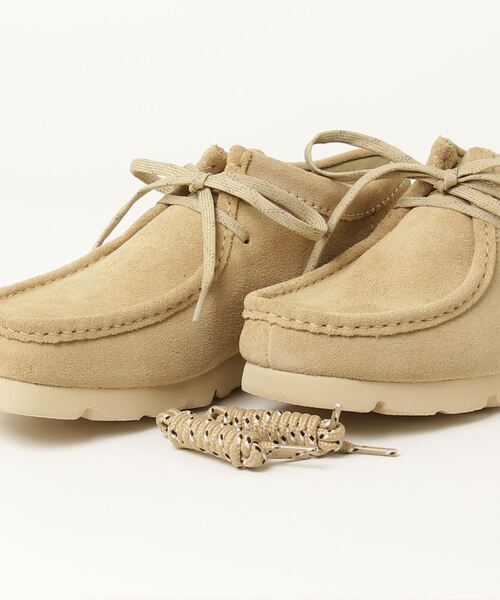Clarks(クラークス)の「クラークスClarksCLARKSORIGINALSクラークスオリジナルスWallabeeGTXMapleSuedeワラビーゴアテックスメープルスウェード(26179252)(MAPLE)(モカシン/デッキシューズ・メンズ・ベージュ・27.0cm/28.0cm/26.5cm/27.5cm/25.0cm/25.5cm)」の4枚目の写真