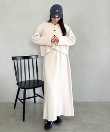 2点セット セットアップ マキシ丈」に該当するワンピースファッション