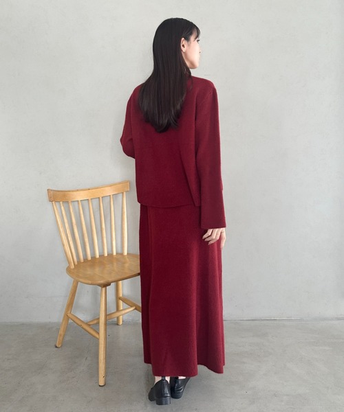 ANDMARY ワンピース+ カーディガン　セット セール】上下2点セットカーディガン＆スカートニットセットアップ