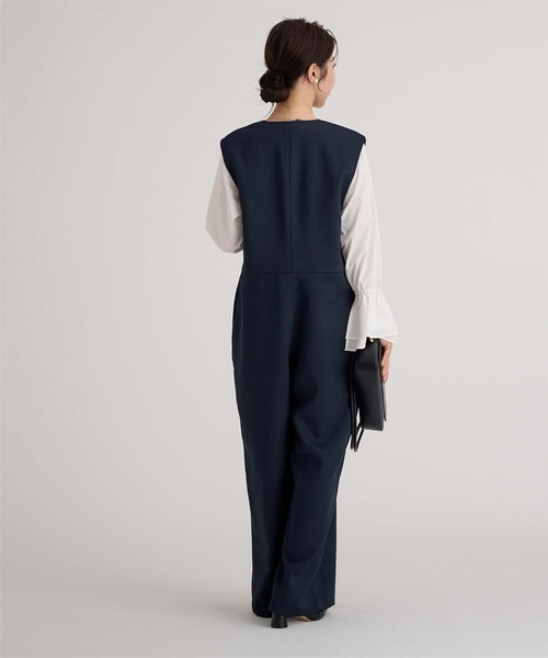 UR'S（ユアーズ）の「ラップジレオールインワン（つなぎ/オールインワン・レディース・ブラック/ネイビー・L/M/S）」の12枚目の写真