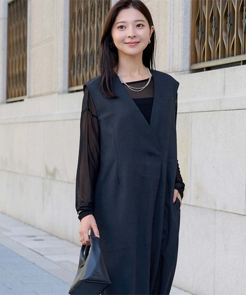 UR'S（ユアーズ）の「ラップジレオールインワン（つなぎ/オールインワン・レディース・ブラック/ネイビー・L/M/S）」の17枚目の写真