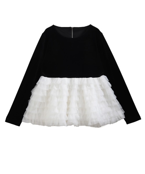 バレリーナチュチュベロアトップス（その他トップス）｜Fit more