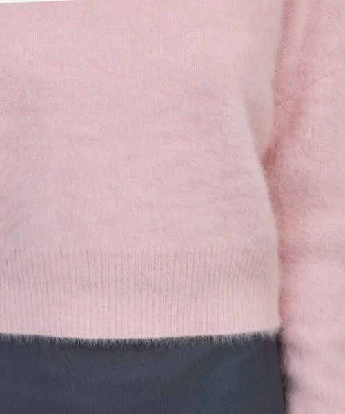 フォックスカシミヤニットプルオーバー/イージーケア・アンサンブル