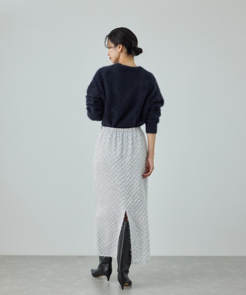 フォックスカシミヤニットプルオーバー/イージーケア・アンサンブル