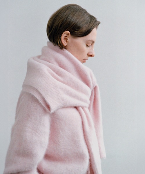 フォックスカシミヤニットプルオーバー/イージーケア・アンサンブル