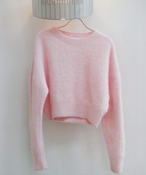 フォックスカシミヤニットプルオーバー/イージーケア・アンサンブル