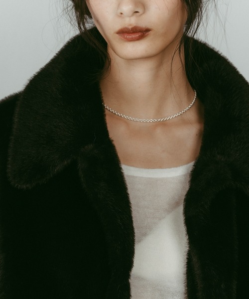 Knuth Marf（クヌースマーフ）の「【Knuth Marf】point collar fur coat/brown /ファーコート（その他アウター・レディース・ブラウン/ブラック・FREE）」の17枚目の写真