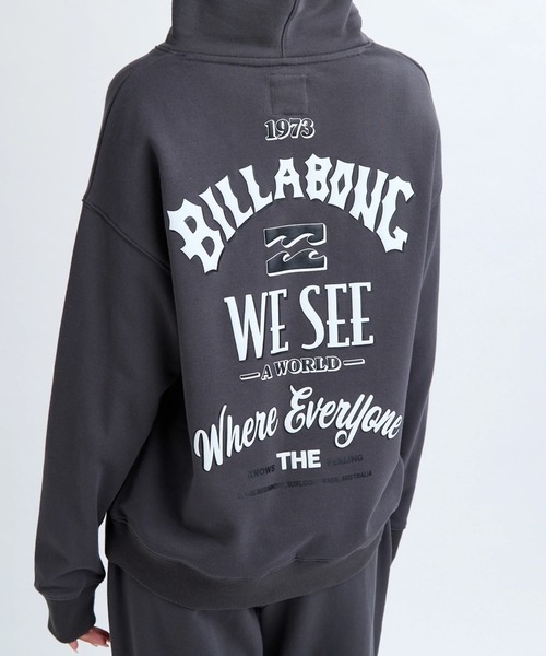 BILLABONG(ビラボン)の「BILLABONG レディース MESSAGE ARCH LOOSE P パーカー 【LOOSE FIT】【2025年秋冬モデル】/ビラボンセットアップ対応バックプリントルーズフィットプルオーバーパーカー・フーディー(パーカー・レディース・ホワイト/オフホワイト/グレー・MEDIUM/LARGE)」の9枚目の写真
