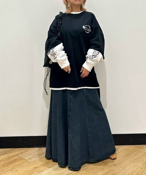 Right-on（ライトオン）の「【Philip Lumbang】リアルレイヤードロングスリーブTシャツ（アンサンブル・メンズ・ホワイト/ダークグレー/ブラック・M/L/XL）」の22枚目の写真