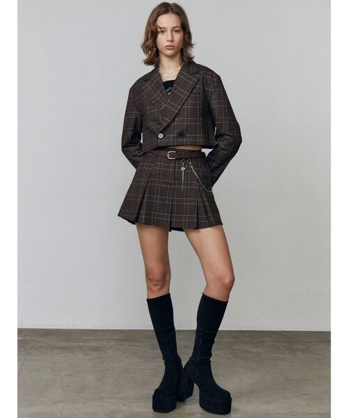 EMODA(エモダ)の「テーラードショートジャケット(テーラードジャケット・レディース・ブラック/グレー/ブラウン・FREE)」の5枚目の写真