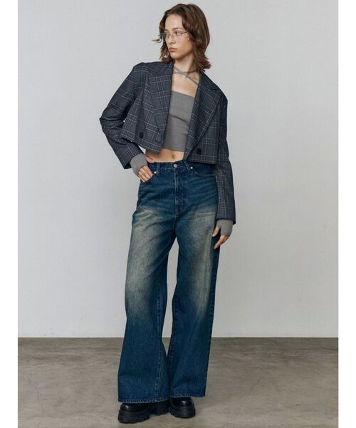 EMODA(エモダ)の「テーラードショートジャケット(テーラードジャケット・レディース・ブラック/グレー/ブラウン・FREE)」の9枚目の写真