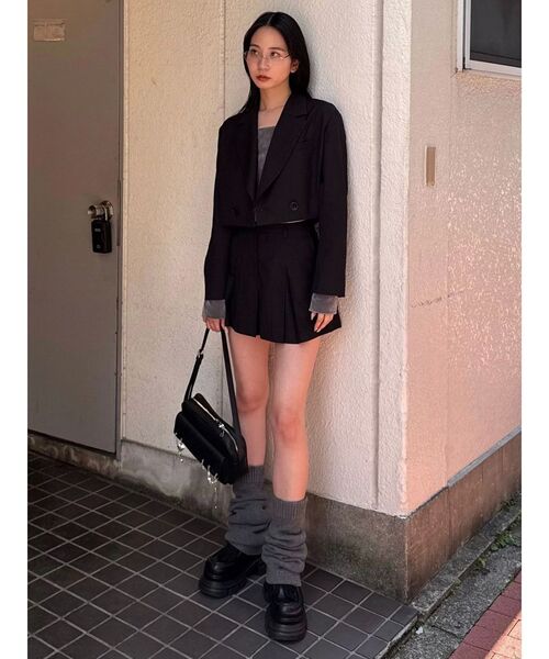 EMODA(エモダ)の「テーラードショートジャケット(テーラードジャケット・レディース・ブラック/グレー/ブラウン・FREE)」の13枚目の写真