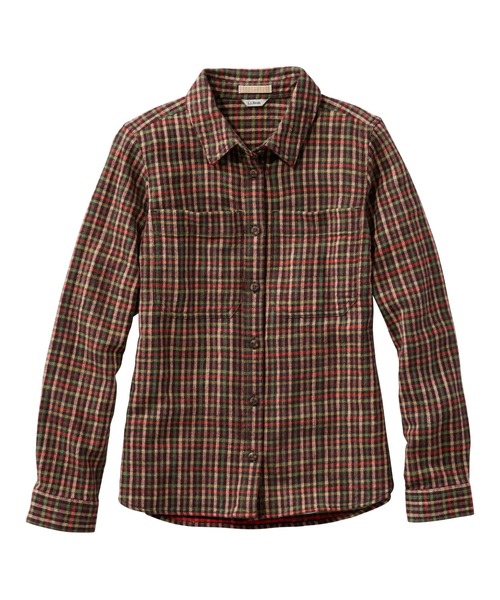 L.L.Bean（エルエルビーン）の「1912 フィールド・フランネル・シャツ 米国フィット・プチ（シャツ/ブラウス・レディース・ブラウン系その他/ベージュ系その他/パープル系その他/ブルー系その他・SMALL/MEDIUM/LARGE）」の2枚目の写真