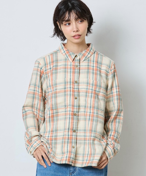 L.L.Bean（エルエルビーン）の「1912 フィールド・フランネル・シャツ 米国フィット・プチ（シャツ/ブラウス・レディース・ブラウン系その他/ベージュ系その他/パープル系その他/ブルー系その他・SMALL/MEDIUM/LARGE）」の3枚目の写真