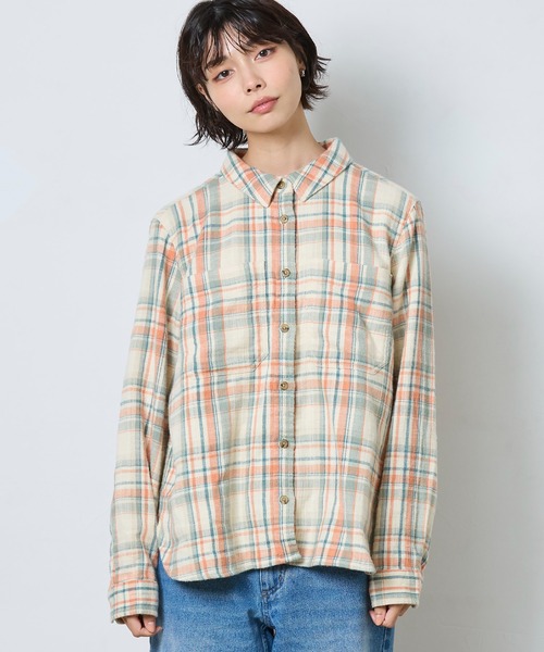 L.L.Bean（エルエルビーン）の「1912 フィールド・フランネル・シャツ 米国フィット・プチ（シャツ/ブラウス・レディース・ブラウン系その他/ベージュ系その他/パープル系その他/ブルー系その他・SMALL/MEDIUM/LARGE）」の5枚目の写真