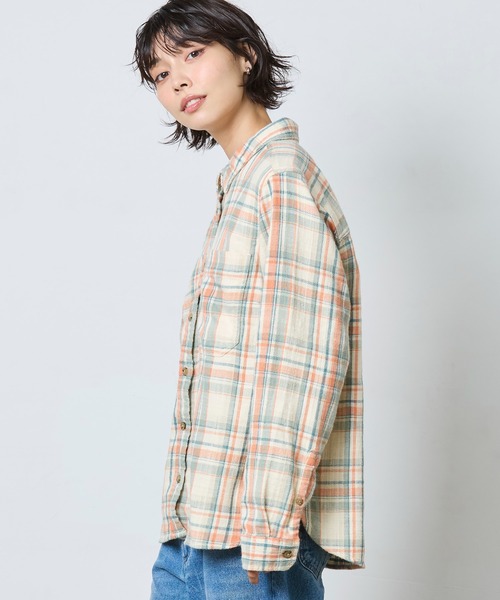 L.L.Bean（エルエルビーン）の「1912 フィールド・フランネル・シャツ 米国フィット・プチ（シャツ/ブラウス・レディース・ブラウン系その他/ベージュ系その他/パープル系その他/ブルー系その他・SMALL/MEDIUM/LARGE）」の7枚目の写真
