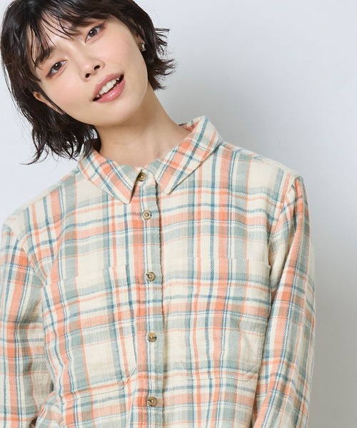 L.L.Bean（エルエルビーン）の「1912 フィールド・フランネル・シャツ 米国フィット・プチ（シャツ/ブラウス・レディース・ブラウン系その他/ベージュ系その他/パープル系その他/ブルー系その他・SMALL/MEDIUM/LARGE）」の6枚目の写真