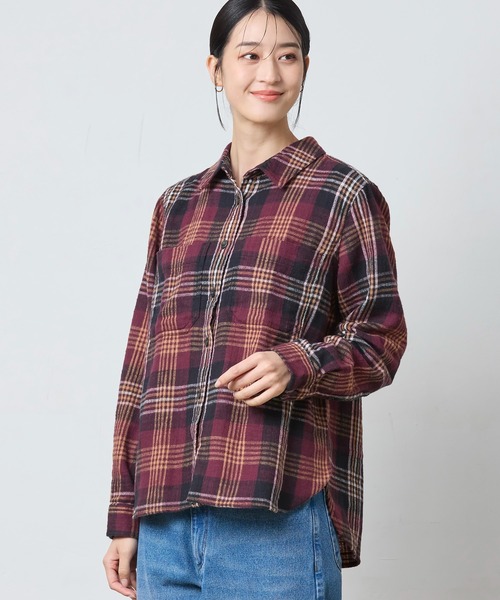 L.L.Bean（エルエルビーン）の「1912 フィールド・フランネル・シャツ 米国フィット・プチ（シャツ/ブラウス・レディース・ブラウン系その他/ベージュ系その他/パープル系その他/ブルー系その他・SMALL/MEDIUM/LARGE）」の18枚目の写真